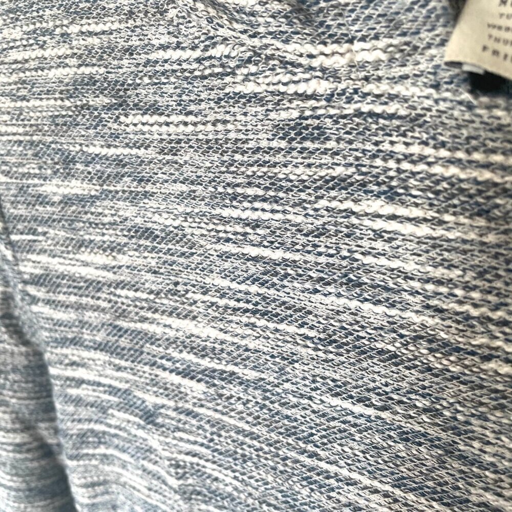 Anthropologie Moto Zip Hoodie Sweater Womens Extra Small Gray Cotton Crop Jacket - Picture 5 of 9